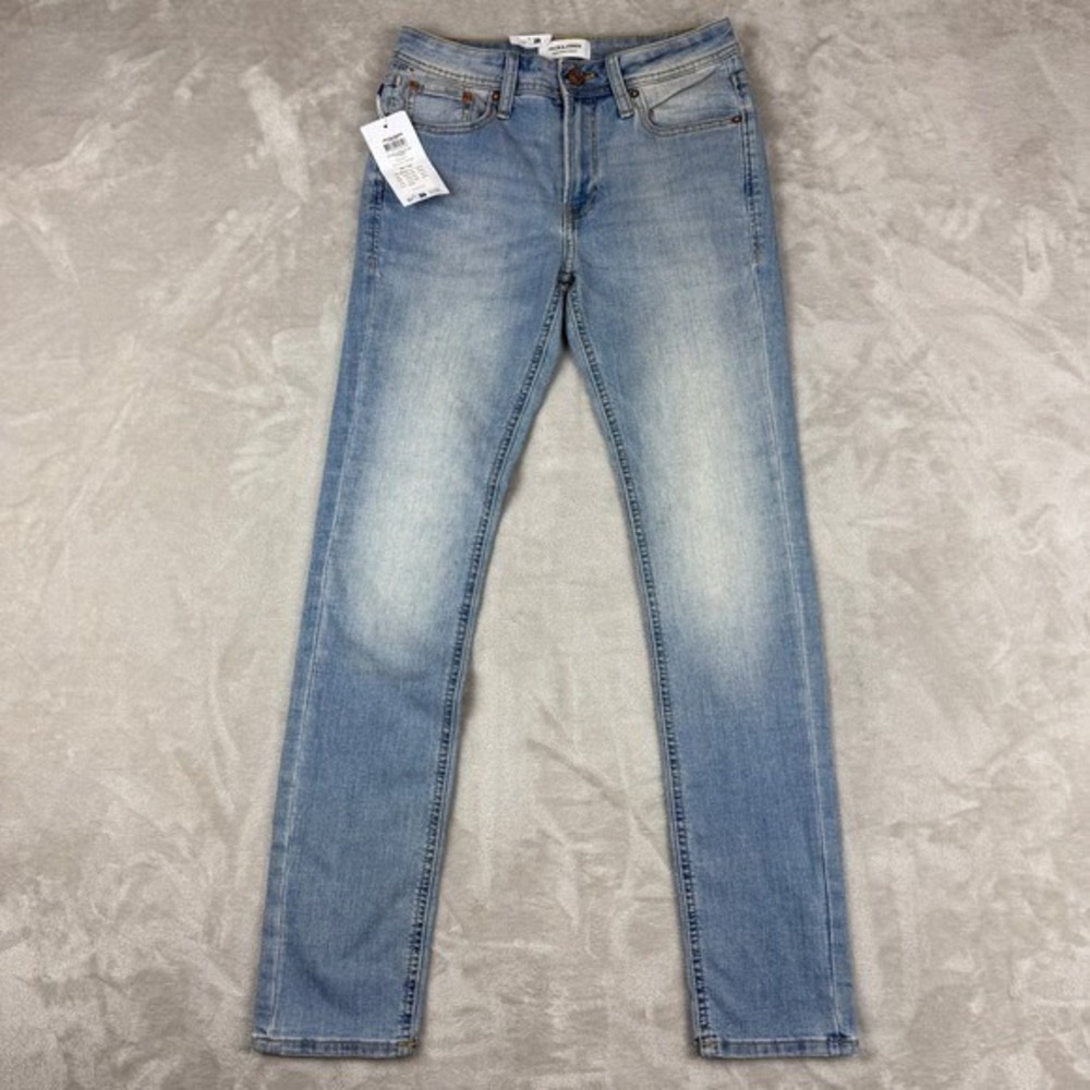 Jack & Jones Jeans Men 28x32(30.5) Blue Skinny/Liam JJILIAM JJORIGINAL Skate NWT